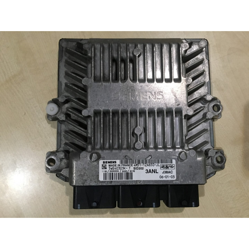 ECU MOTOR SIEMENS SID 202 5WS40303K-T FORD 4M51-12A650-JL