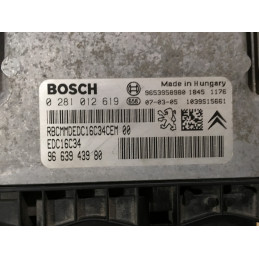 ECU MOTOR BOSCH EDC16C34-4.11 0281012619 PSA 9663943980