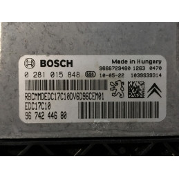 ENGINE ECU BOSCH EDC17C10-2.10 0281015848 PSA 9674244680