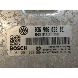 ECU MOTOR BOSCH ME7.5.10 0261201232 VAG 036906032BE