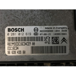 ECU MOTOR BOSCH EDC16C34-4.11 0281012619 PSA 9663943980