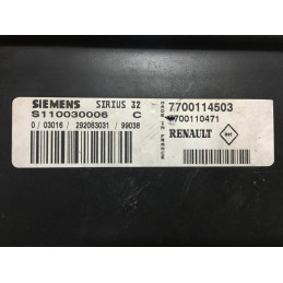 ECU MOTOR SIEMENS SIRIUS 32 S110030006C RENAULT 7700114503 7700110471