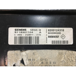 ECU MOTOR SIEMENS SIRIUS 34 S118301104A RENAULT 8200124318