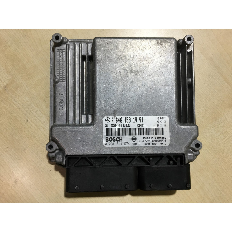 ENGINE ECU BOSCH EDC16C2-7.23 0281011974 MERCEDES A6461531991