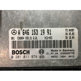 ECU MOTOR BOSCH EDC16C2-7.23 0281011974 MERCEDES A6461531991