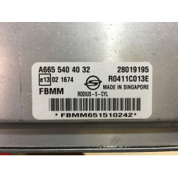 ECU MOTOR DELPHI R0411C013E SSANG YONG 28019195 MERCEDES A6655404032 FBMM