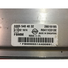 ECU MOTOR DELPHI R0411C013E SSANG YONG 28019195 MERCEDES A6655404032 FBMM