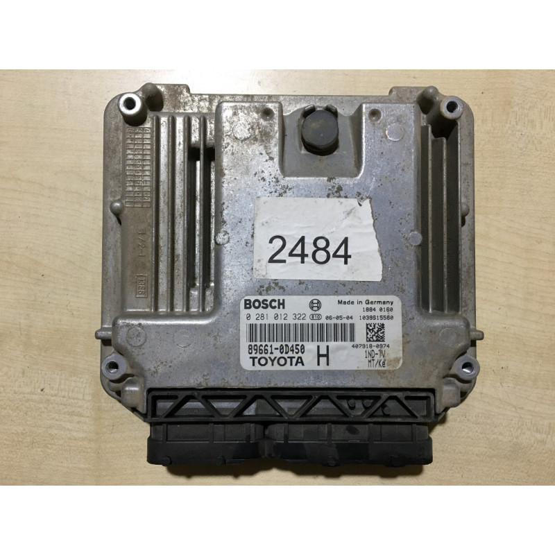 ECU MOTOR BOSCH EDC16C10 0281012322 TOYOTA 89661-0D450