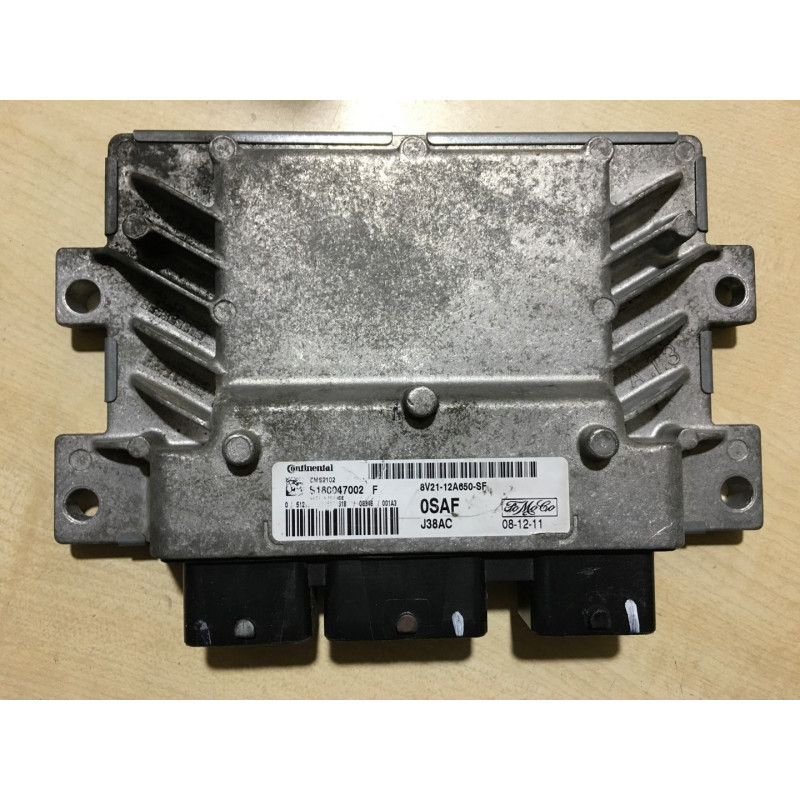 ECU MOTOR CONTINENTAL EMS 2102 S180047002F FORD 8V21-12A650-SF 0SAF