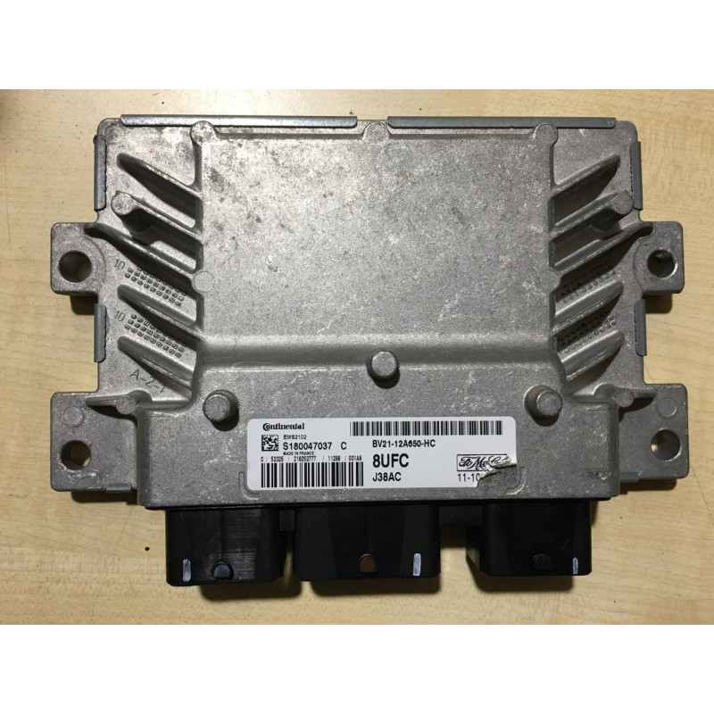 ECU MOTOR CONTINENTAL EMS 2102 S180047037C FORD BV21-12A650-HC 8UFC