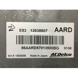 ENGINE ECU ACDELCO HITACHI E83 OPEL ASTRA IV (J) 1.4i 74KW 100HP A14XER 12638807 AARD - VIRGIN