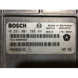 ECU MOTOR BOSCH EDCMSA15.5-5.33 0281001708 CHRYSLER P04686661AC