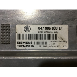 ECU MOTOR SIEMENS SIMOS 3PA 5WP4419807 VAG 047906033E