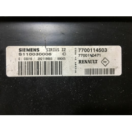 ECU MOTOR SIEMENS SIRIUS 32 S110030006C RENAULT 7700114503 7700110471