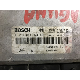 ECU BOSCH EDC15C3-4.13 0281011324 RENAULT LAGUNA II 1.9 DCI 120CV 8200309316 8200309321 / SW 1037367346 / CON INMO ANULADO