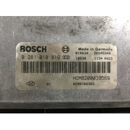 ECU BOSCH EDC15C3-4.13 0281010819 RENAULT MEGANE I 1.9 DCI 102CV HOM8200039569 8200166362 / SW 1037367785 / CON INMO ANULADO