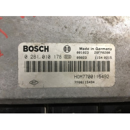 ECU BOSCH EDC15C3-4.2 0281010178 RENAULT ESPACE III 2.2 DCI 150HP HOM7700115492 7700115494 / SW 1037363706 / WITH IMMO OFF