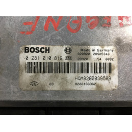 ECU BOSCH EDC15C3-4.13 0281010819 RENAULT MEGANE I 1.9 DCI 102CV HOM8200039569 8200166362 / SW 1037367785 / CON INMO ANULADO