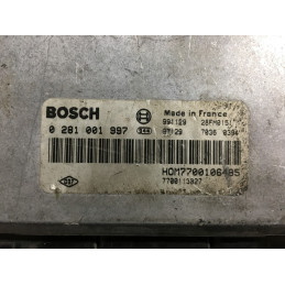 ECU BOSCH EDC15C3-3.2 0281001997 RENAULT LAGUNA I 1.9 DCI 107CV HOM7700106485 7700113027 / SW 1037353276 / CON INMO ANULADO