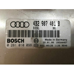 ECU MOTOR BOSCH EDC15VM+2.M1 0281010098 VAG 4B2907401B