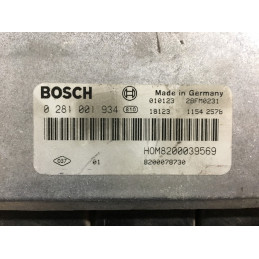 ECU MOTOR BOSCH EDC15C3-3.2 0281001934 RENAULT HOM8200039569 8200078730 - VIRGEN AUTOCODIFICABLE