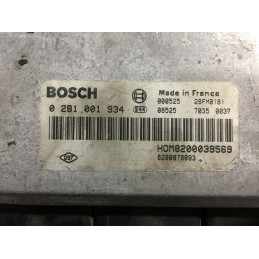 ECU BOSCH EDC15C3-3.2 0281001934 RENAULT MEGANE I 1.9 DCI 102CV HOM8200039569 8200076093 / SW 1037353111 / CON INMO ANULADO