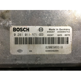 ECU MOTOR BOSCH EDC15C3-4.13 0281011571 RENAULT 8200309318