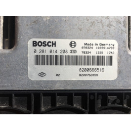 ECU MOTOR BOSCH EDC16CP33-6.1 0281014208 RENAULT 8200752059 8200666516