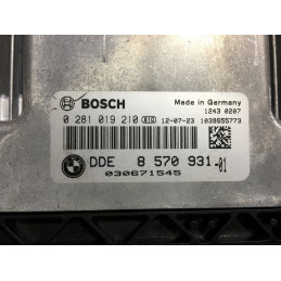 ECU MOTOR BOSCH EDC17C50-3.58 0281019210 BMW 8570931