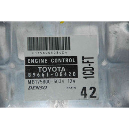 ECU MOTOR DENSO MB175800-5034 TOYOTA 89661-05420