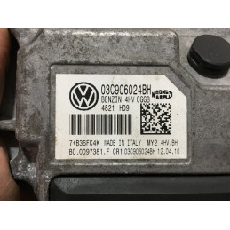 ECU MAGNETI MARELLI IAW 4HV.BH BC.0097381.F VOLKSWAGEN POLO V 1.4 16V 63KW 85HP 03C906024BH