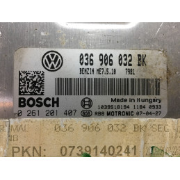 ECU MOTOR BOSCH ME7.5.10 0261201407 VAG 036906032BK