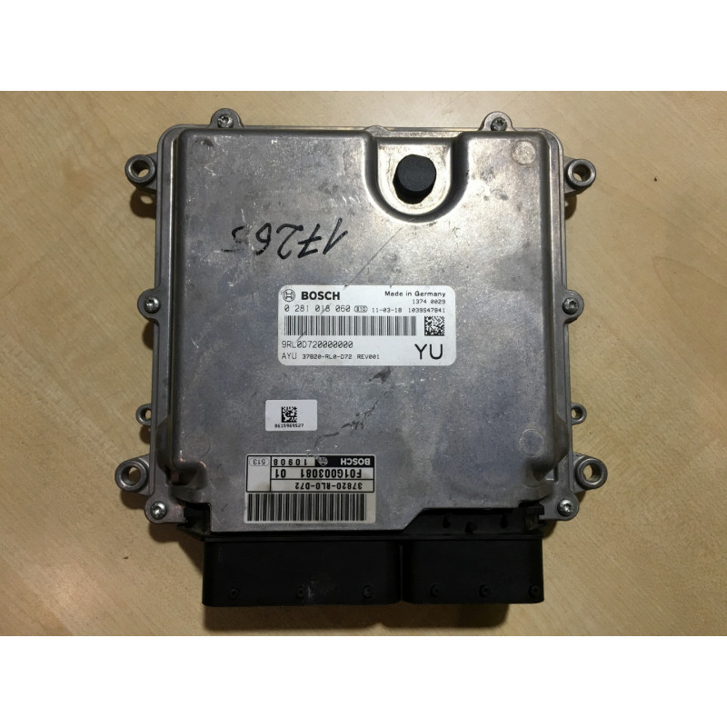 ECU MOTOR BOSCH EDC17CP16 0281018060 HONDA 37820-RL0-D72