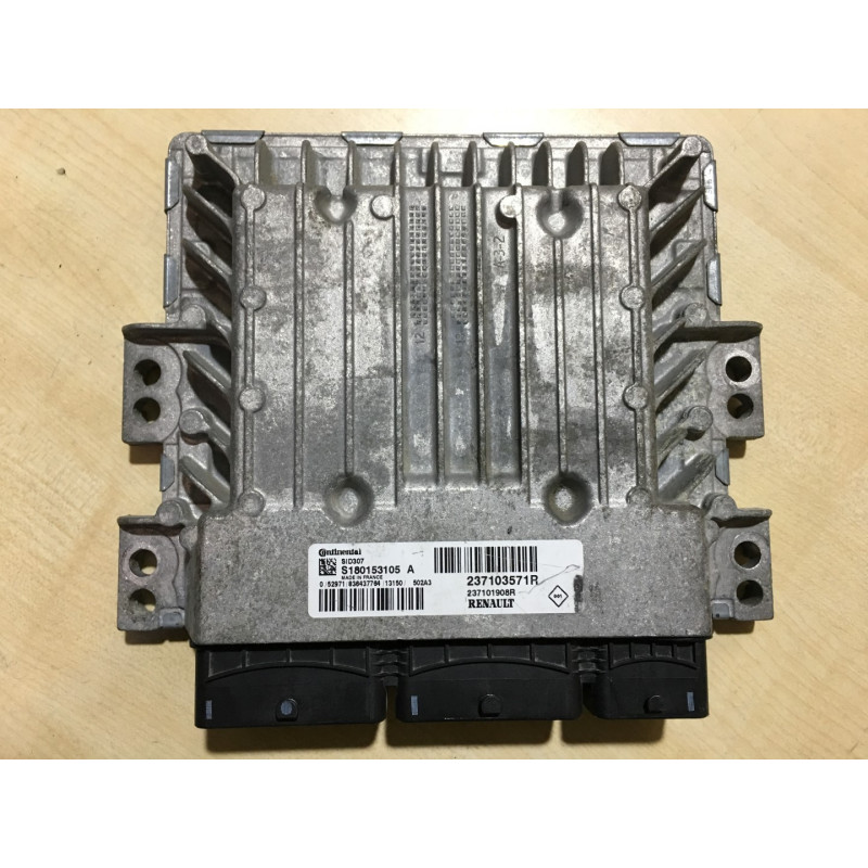 ECU MOTOR CONTINENTAL SID 307 S180153105A RENAULT 237103571R 237101908R