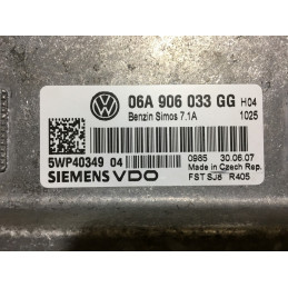 ECU MOTOR SIEMENS VDO SIMOS 7.1A 5WP4034904 VAG 06A906033GG