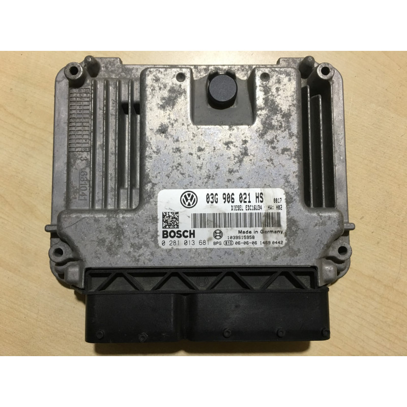 ECU MOTOR BOSCH EDC16U34-3.42 0281013681 VAG 03G906021HS