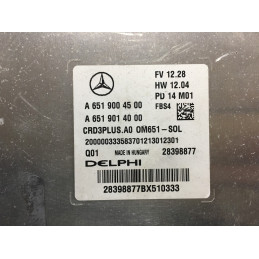 ECU MOTOR DELPHI CRD3PLUS.A0 28398877 MERCEDES A6519004500 A6519014000