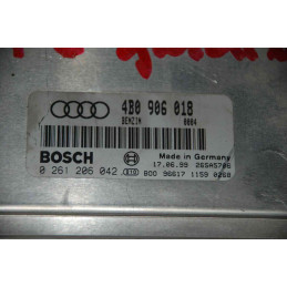 ENGINE ECU BOSCH ME7.5 0261206042 AUDI A6 II (4B) 1.8i T 110KW 150HP 4B0906018 - WITH DISABLED IMMOBILIZER (IMMO OFF)