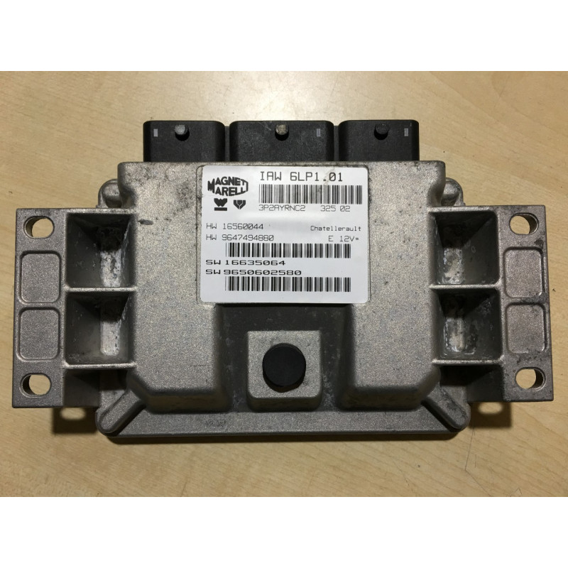ECU MAGNETI MARELLI IAW 6LP1.01 16.560.044 PEUGEOT 307 2.0i 136HP HW 9647494880 SW 9650602580 - WITH DISABLED IMMOBILIZER