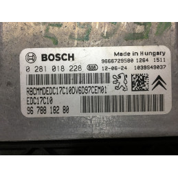 ECU MOTOR BOSCH EDC17C10-5.10 0281018228 PSA 9678818280