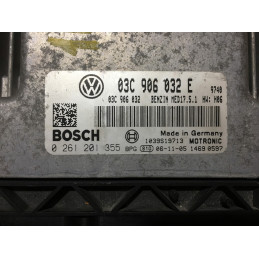 ECU MOTOR BOSCH MED17.5.1 0261201355 VAG 03C906032E