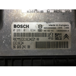 ECU MOTOR BOSCH EDC16C34-2.10 0281011634 PSA 9660324180