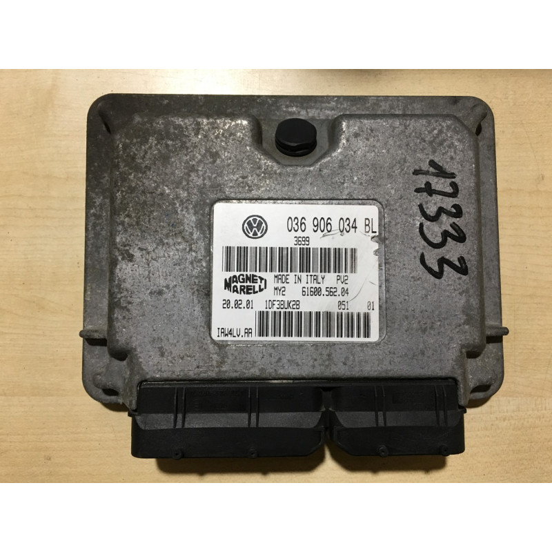 ENGINE ECU MAGNETI MARELLI IAW 4LV.AA 61600.562.04 VAG 036906034BL