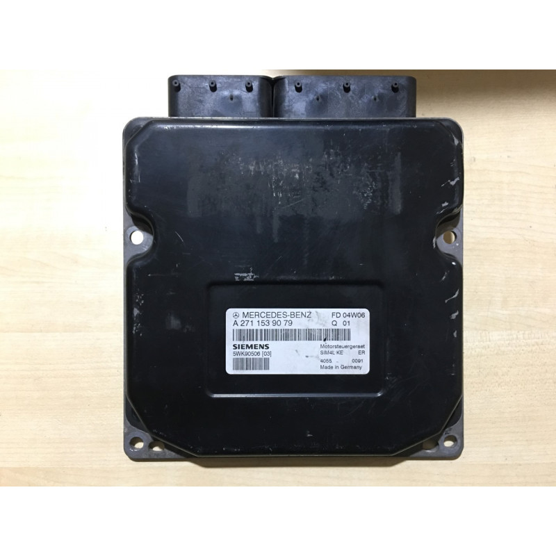 ENGINE ECU SIEMENS SIM4L KE 5WK90506 MERCEDES A2711539079