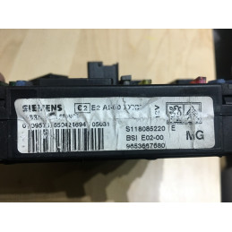 BSI E02-00 SIEMENS S118085220E PEUGEOT 206 I (T1) 9653667680 MG - SW 9657813680 / 24.00 / 2400 - VIRGEN