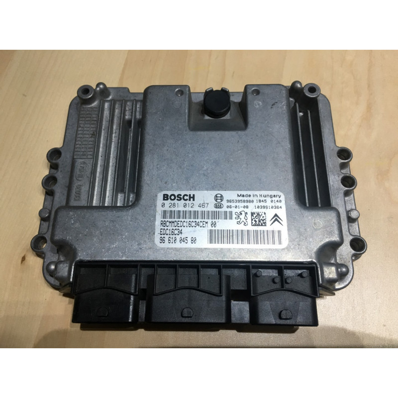 ENGINE ECU BOSCH EDC16C34-2.10 0281012467 PSA 9661004580