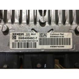 ECU MOTOR SIEMENS SID 801A 5WS40046C-T PSA 9647423380