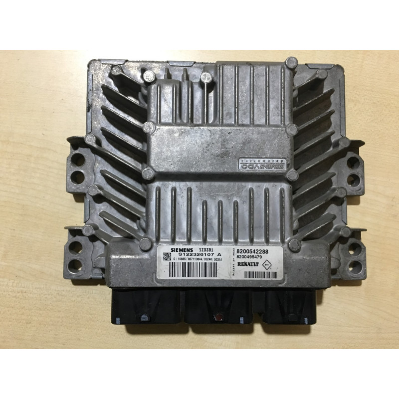 ECU SIEMENS VDO SID301 S122326107A RENAULT MEGANE II 1.5 DCI 78KW 105CV 8200542288 8200495479 / SW 8200557608 A900 - VIRGEN