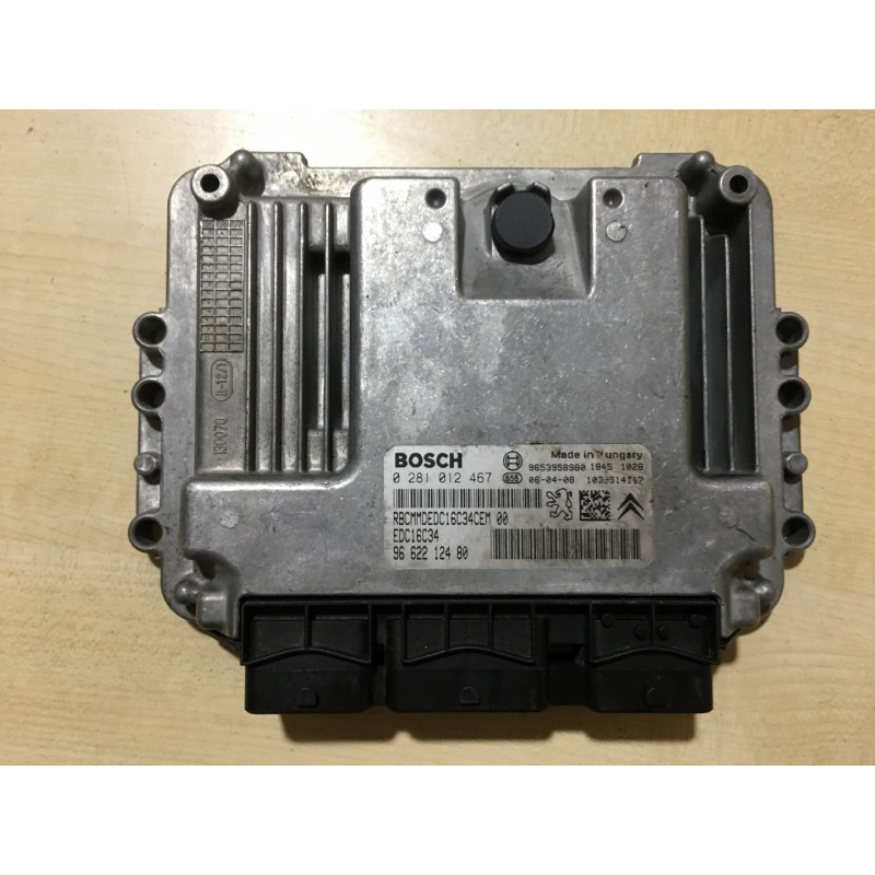 ECU MOTOR BOSCH EDC16C34-2.10 0281012467 PSA 9662212480