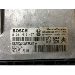 ECU MOTOR BOSCH EDC16C34-2.10 0281012467 PSA 9662212480